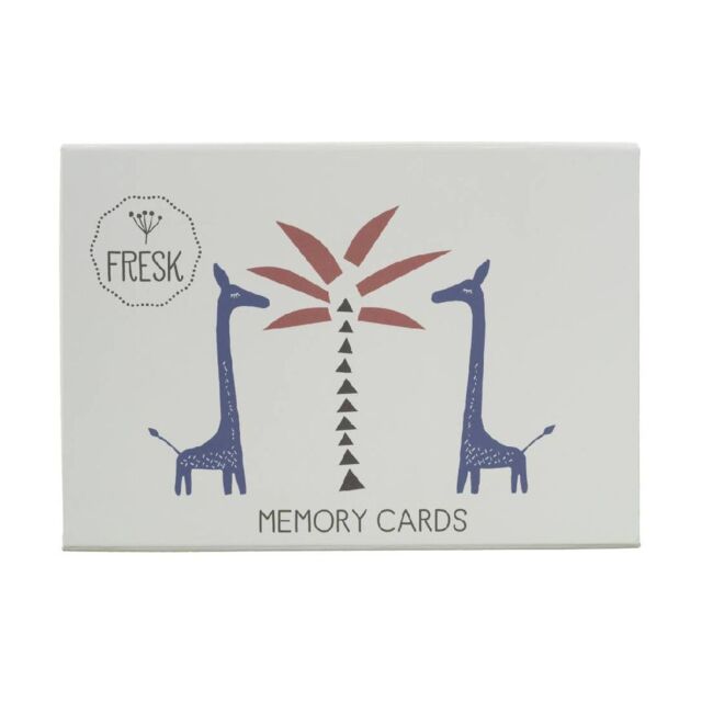 Набор карточек в коробке для игры на запоминание Fresk