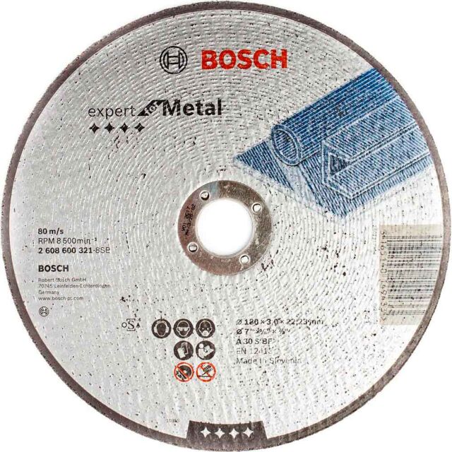 Круг отрезной Bosch металл Ф180х3 (321)