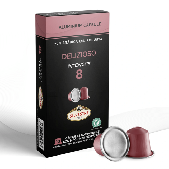 Капсулы Silvestre совместимые с кофемашинами Nespresso DELIZIOSO, 10 шт