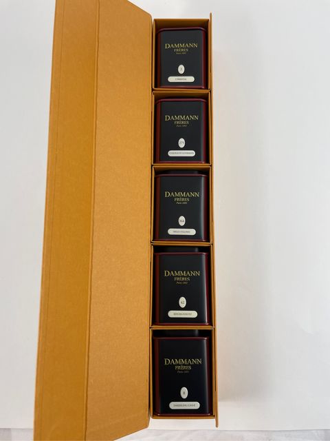 Подарочный набор чая Dammann Atlas (Атлас), 5 баночек по 30 г