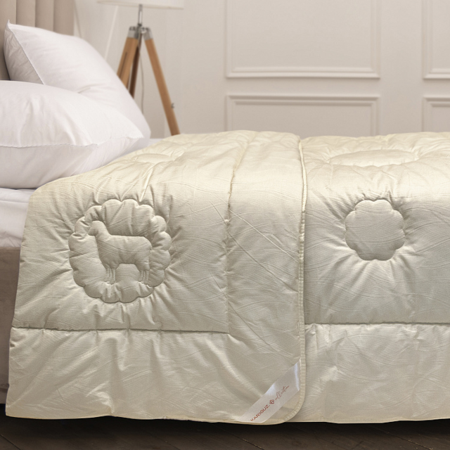 Одеяло стеганое Kariguz «Elegant Wool/Элегант Шерсть» всесезонное, 260 г/м2, 150х200 см