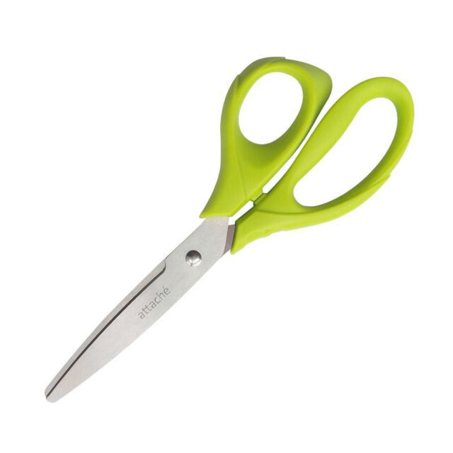 Ножницы Attache Spring эргономичными ручками без покрытия, цвет салатовый, 200 мм