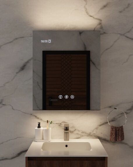 Зеркальный шкаф с подсветкой Winter Glamour 60, AWG06070MC