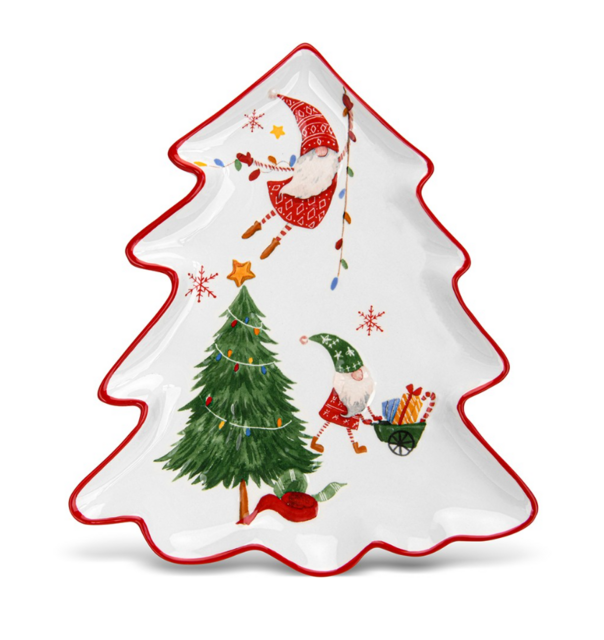 0386 FISSMAN Блюдо елочка 27х23,4см (доломит)