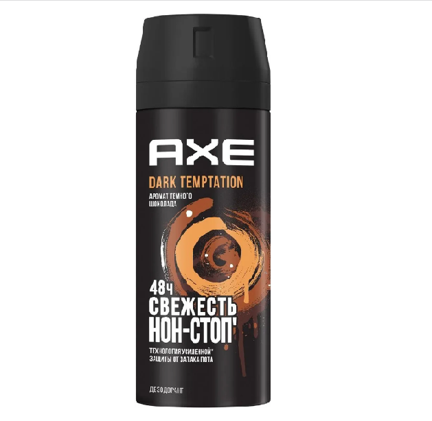 AXE DARK TEMPTATION Дезодорант-спрей мужской Тёмный шоколад 150 мл