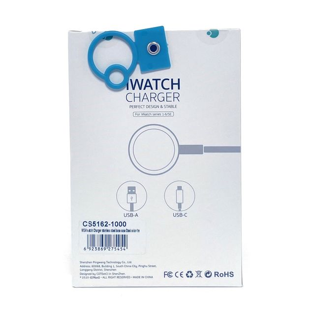 Кабель для зарядки Apple Watch COTEetCI Apple iWatch Charger WS-09 1M (белый)