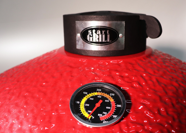 Керамический гриль-барбекю START GRILL PRO SE, 22 дюйма SE, красный