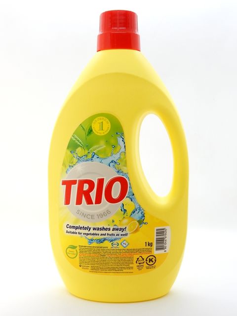 Средство для мытья посуды Trio лимон, 1000 мл