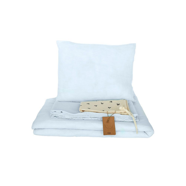 Муслиновое постельное белье LUKNO для малышей, утренняя дымка, 3 предмета