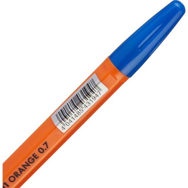 Ручка шариковая неавтоматическая ErichKrause, R-301, Orange Stick синяя (толщина линии 0.35 мм)