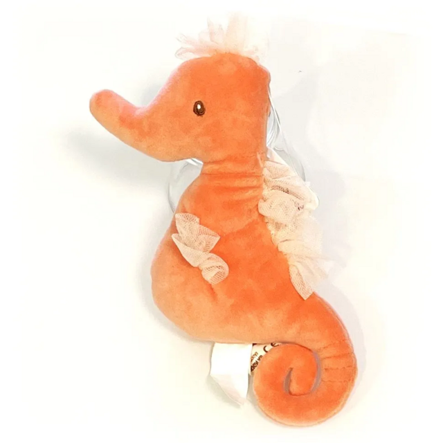 Мягкая игрушка морской конёк Elsa, Ella&Emily Bukowski, 18 см (оранжевый)