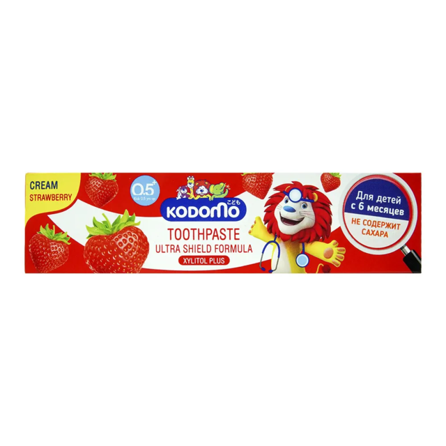Зубная паста Lion Thailand Kodomo для детей с 6 месяцев с ароматом клубники