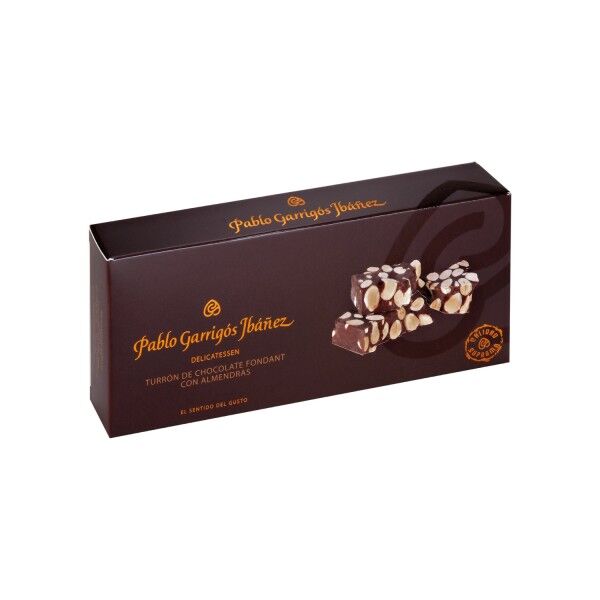 Туррон из черного шоколада с миндалем Pablo Garrigos Ibanez / Dark Chocolate Turron with almonds Delicatessen, уп. 300 гр.