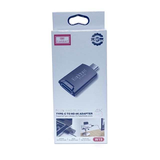 Адаптер Earldom ET-W19 USB Type-C to HDMI 4K Adapter (серебро)