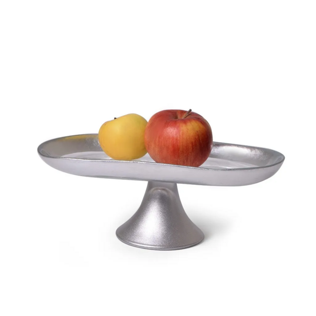 13887 FISSMAN Фруктовница ALESSIO 21x11,5x7см, цвет металлик (стекло)