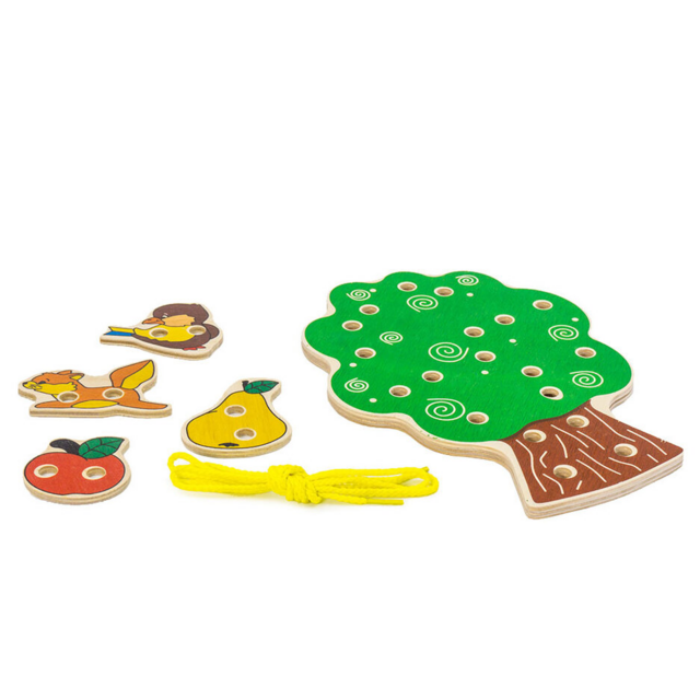 Шнуровка Дерево, развивающая игрушка для детей, арт. ШД01