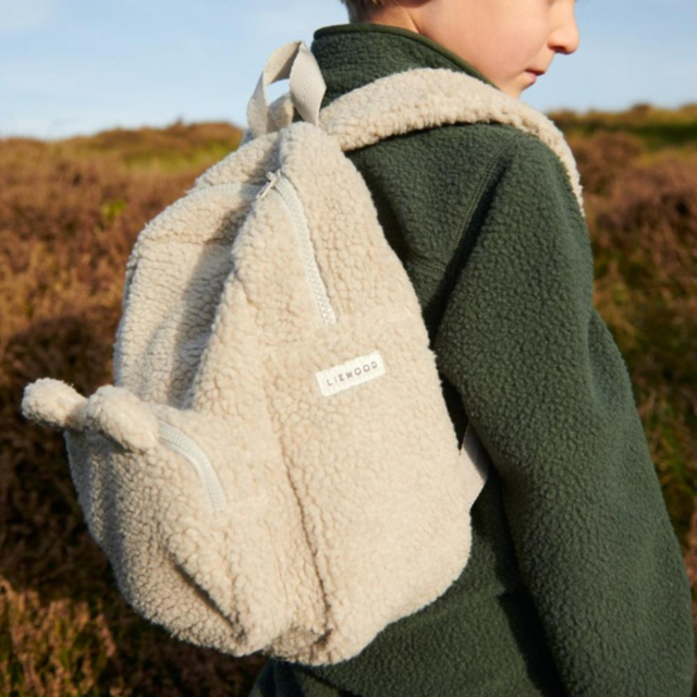 Рюкзак плюшевый с ушками LIEWOOD "Allan Pile", дымчатый