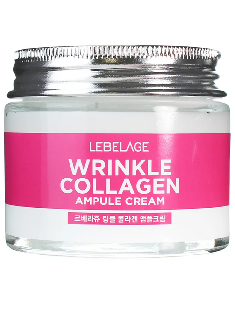 Крем для лица антивозрастной LEBELAGE Ampule Cream Wrinkle Collagen ампульный с коллагеном, 70 мл