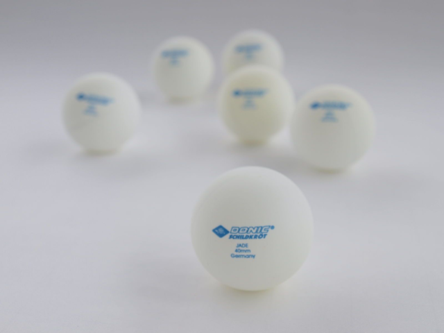 Мячи для настольного тенниса Donic-Schildkrot Jade 40+ бел, 6 шт.