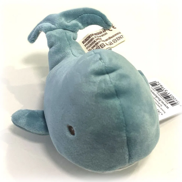Мягкая игрушка кит Baby Humphrey&Baby Echo Bukowski, 15 см (голубой)