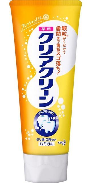 Зубная паста KAO Clear Clean освежающая, с микрогранулами, для профилактики кариеса и гингивита, с цитрусовым вкусом, 120 гр
