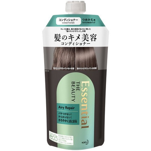 Кондиционер "Essential The Beauty" для повреждённых волос разглаживающий кутикулу "Объём и восстановление" 340 мл, мягкая упаковка с крышкой