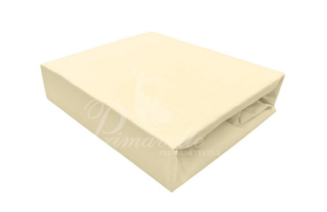 Простыня хлопковая бежевая, размер 220х240