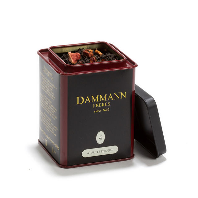 Чай Dammann THE 4 FRUITS ROUGES / 4 Красных Фрукта, ж/б, 100 гр