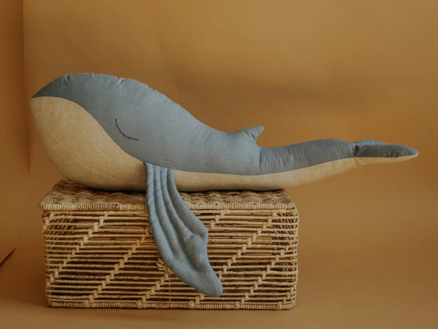 Мягкая игрушка Mabuhome "Малыш кит", голубой
