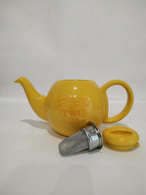 Чайник фарфоровый TWG Design Orchid Teapot in Yellow, желтый, 500 мл