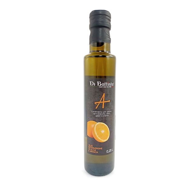 Оливковое масло Di Battista Oli первого холодного отжима с апельсином, 250мл