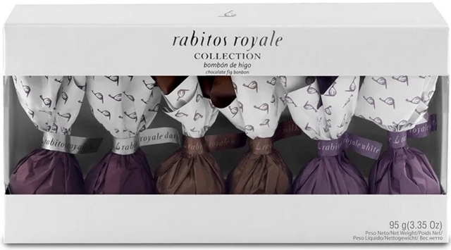 Rabitos Royale Набор конфет Ассорти Инжир в тёмном, молочном, белом шоколаде №6, 95 гр