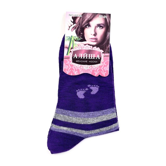 Женские носки «Алйша», размер 37-41, фиолетовые