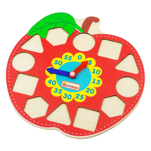 Часики Яблоко, развивающая игрушка для детей, арт. ЧС12