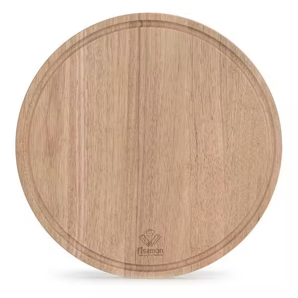 8068 FISSMAN Доска разделочная круглая 35x35x1,5см (гевея)