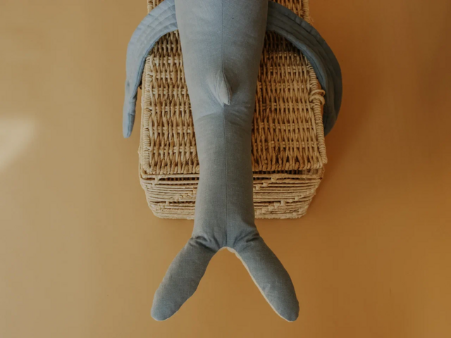 Мягкая игрушка Mabuhome "Малыш кит", голубой
