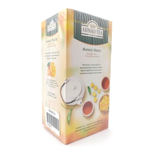 Чай Ahmad черный Магия манго, 25 пакетиков