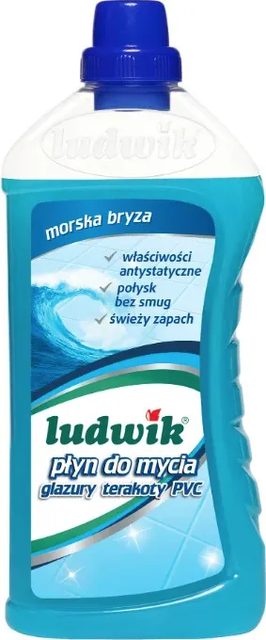 Ludwik Универсальное моющее средство для кафеля, напольной плитки и ПВХ, морской бриз, 1 л