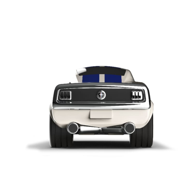 Игрушечная гоночная машинка Baghera Ford Mustang, молочная