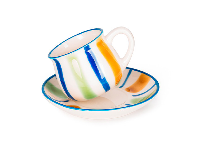 14140 FISSMAN Чашка и блюдце 180мл (фарфор)