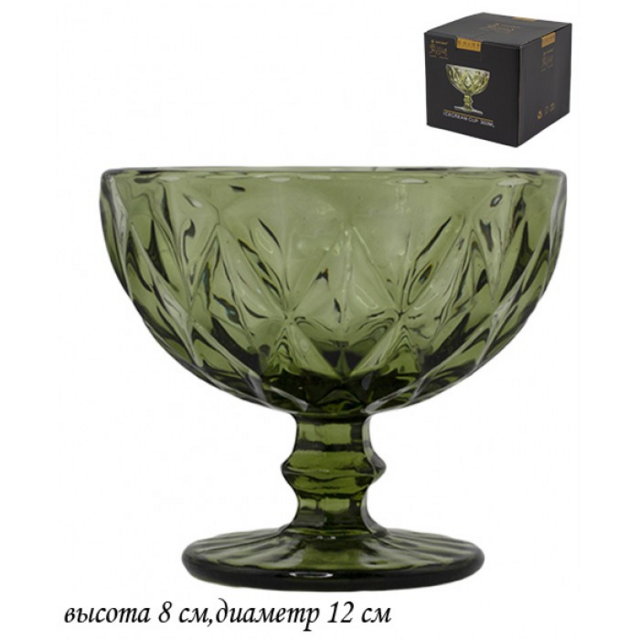 Креманка Lenardi 12 см, стекло, в подарочной упаковке, арт. 588-306