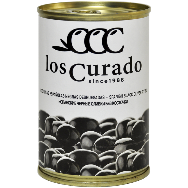 Оливки Los Curado черные без косточки, 300г