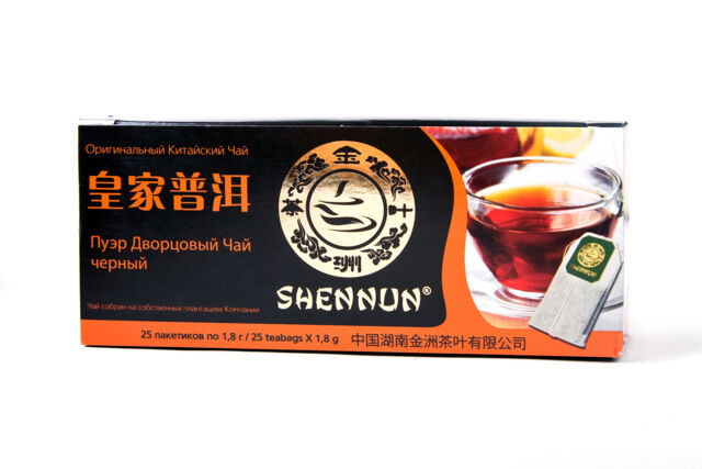 Shennun Пуэр Дворцовый чай черный, 1.8 г х 25