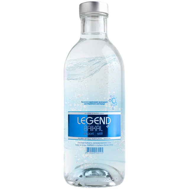 Вода питьевая природная негазированная Legend of Baikal, стекло, 0,33 л