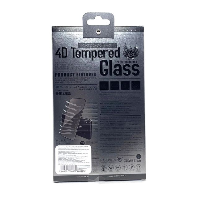 Защитное стекло 4D для iPhone 6 Plus/6s Plus WK Kingkong Series Full Cover Curved Edge Tempered Glass 0,25 мм (черное)