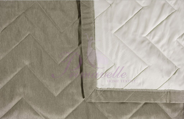 Покрывало Lounge зигзаг коричневый, размер 220x240