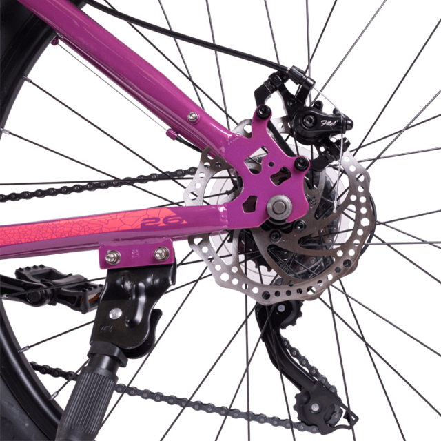 Велосипед горный Delta 26"х14" тёмно-розовый (сталь)