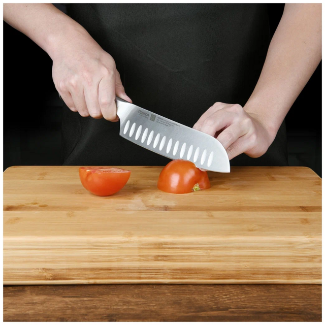 2448 FISSMAN Нож Сантоку 18см KRONUNG (X50CrMoV15 сталь)