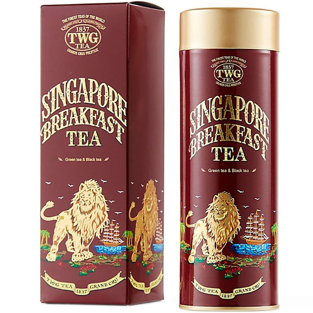 Чай TWG Tea Singapore Breakfast Теа / Сингапурский Завтрак (купаж зеленого и черного чая), 100 гр
