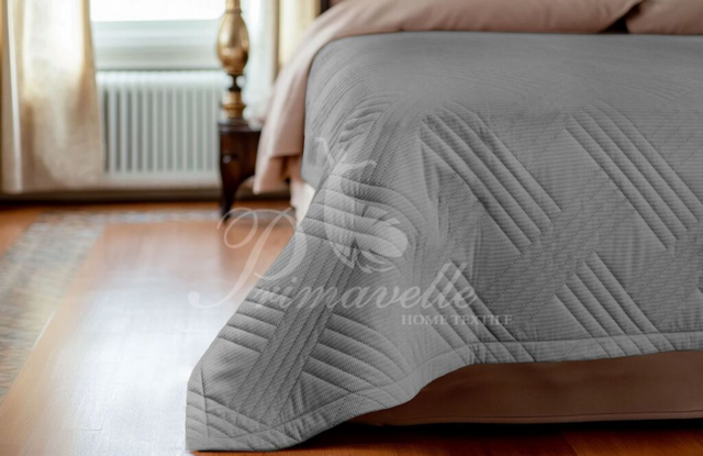 Покрывало Velvet серый, размер 220x240